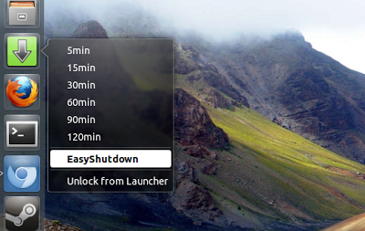 easyshutdown-schedule shutdowns in Ubuntu